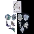 Lace Overture serie MO·CARD adesivi laser PET bianchi confezione da 20 per scrapbooking - Terra di Fiori in Pizzo