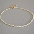 Elegante collar de perlas de agua dulce con cierre dorado ajustable para mujer - Collar de Perlas de Agua Dulce (MYBN002-GD-901-X)