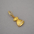 Retro gold dress earrings featuring shimmering zircons on a textured fabric background - Single Gold Dress Rhinestone Creative Ear Wrap (25 Only)
