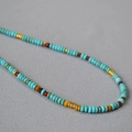Collana in stile etnico con perle turchesi e distanziali dorati dal design boho - Stile Perline a Disco Miste Multicolore (项链1)