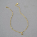 Collier double rang doré avec pendentif étoile boussole et fermoir réglable - Style de Chaîne