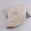 Beige winter vissershoed met warme fleecevoering en katoenen buitenkant voor kou - Verstelbaar 56-59cm / Beige