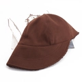 Warme winterpet voor dames in donkerbruin met dikke voering van imitatiebont voor kou - Verstelbaar 56-59cm / koffiekleur