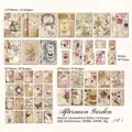 Afternoon Garden vintage junk journal ephemera pack with floral and butterfly motifs - Afternoon Garden
