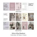 Echoes of Shadows retro scrapbook paper set with 15 sheets for journaling decoration - Echoes of Shadow