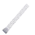 Cute cartoon character washi tape with black heart and star patterns on white background - Black White Arrow