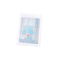 Note adesive artistiche pittura a olio con vista finestra e testo blu estetico - Vista Mare dalla Soffitta