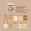 30 fogli di carta vintage per scrapbooking con bordi bruciati per decorazioni diari - Lettera Vintage
