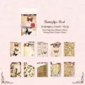 Vintage Butterfly decorative paper set for scrapbooking with burnt edge effects 30 pieces - Butterfly's Book