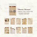 Set di carta vintage Memories Movement con spartiti musicali e bordi bruciati - Movimento dei Ricordi