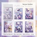 Carte d'arte a farfalla stile pittura a olio per scrapbooking fai-da-te, set da 10 - Giardino Tranquillo
