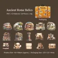Vintage PET-Aufkleber-Set Römische Ruinen mit Kolosseum und Reisemotiven 30 Stück - Römische Ruinen
