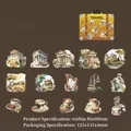 30er-Set PET-Aufkleber Griechische Mythologie mit Architektur und antiken Statuen - Griechische Mythologie