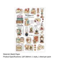 Autocollants vintage pour scrapbooking avec motifs timbres et machines à écrire - Manuscrit Privé