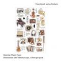 Vintage washi paper deco stickers featuring retro musical instruments and old items - Gorgeous Movement