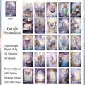 Papel estético vintage sueño púrpura con castillos y mariposas para álbumes de recortes - Sueño Púrpura