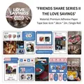Cinta decorativa Love Savings estilo redes sociales coreanas con motivos de reproductor - Ahorro de Amor