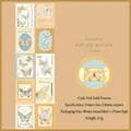 Cinta washi de mariposas doradas para scrapbooking, rollo de pegatinas vintage de 25mm x 3m - Mariposa de Verano