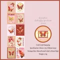 Cinta adhesiva washi de mariposas vintage con estampado dorado para scrapbooking - Danza de Mariposas Entre Flores