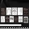 Minimalist black and white quote cards set of 10 for DIY scrapbook and wall decor - Go With The Wind