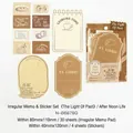 Retro French Afternoon Life sticker set with 30 vintage scrapbooking notes and 4 strips - Afternoon Life