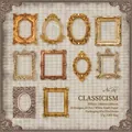 Vintage Barock Rahmen Aufkleber aus weißem Kraftpapier für DIY Scrapbooking Deko - Klassizismus