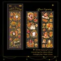 Set di 3 adesivi PET rose Rococò con lamina d'oro 3D per scrapbooking vintage fai da te - Rose Country