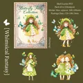 Butterfly Girl-serie PET-stickers met parelmoerglans voor DIY scrapbooking - Wonderlijke Fantasie