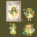 Adesivi in PET serie Butterfly Girl con finitura lucida per scrapbooking fai-da-te - Fantasia Meravigliosa