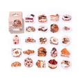 Cream Cocoa Lebensmittel-Stickerbox mit realistisch gezeichneten Desserts und Fast Food - Sahne-Kakao