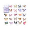Vergoldete Schmetterling-Aufkleber Set in Premium-Box für DIY Journaling Dekoration - Vergoldeter Schmetterling