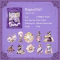 Set di adesivi PET Magical Girl con oro laser 3D e finitura perlata per il fai da te - Ragazza magica