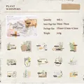 Plant Whispers vintage decorative scrapbooking sticker pack with 30 floral and manuscript pieces - Plant Whispers