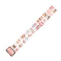 Vintage butterfly washi tape with stamps and floral patterns for scrapbooking decor - Literary Tango