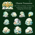 Seaside treasure PET stickers set van 20 stuks met zeeparel en schelp motieven voor - Charmante Schat