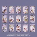 Pegatinas de retratos victorianos vintage en púrpura para álbumes de recortes 30 piezas - Estilo de Romance Floral