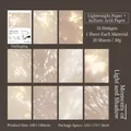 Artistic light and shadow material paper for scrapbooking featuring 20 sheets - Light Moment