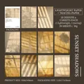 Sunset Light artist scrapbooking paper pack with light and vellum papers 20pcs - Sunset Light