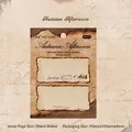 Autumn Afternoon vintage burnt edge sticky notes for journaling 60 sheets 50-80mm size - Autumn Afternoon