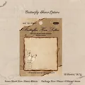 Vintage burnt edge butterfly sticky notes for scrapbooking with 30 sheets of aged paper - Butterfly Museum