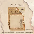 Vintage burnt-edge sticky notes with botanical illustrations for journaling, 30 sheets pack - Forest Clear