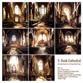 40 hojas de papel decorativo retro Wasteland Fantasy con tema de Iglesia al atardecer - Iglesia del Crepúsculo