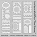 Matte PET white lace decorative stickers for DIY scrapbooking with 3 floral designs - Lace Series-Cloud Dance