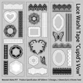 Lace decoration PET washi tape set with Cupid's Covenant vintage patterns for journaling - Lace Series-Cupid's Vow