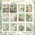 Grass Manor vintage sticker pack with Victorian floral and butterfly patterns 30 pieces - Grass Manor