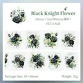 Vintage PET Klebeband Dark Knight Rose für Scrapbooking Dekoration 60mm x 2m - Schwarzer Ritter Blume