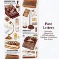 Vintage PET decorative tape with 350mm loop featuring typewriter and book motifs - Letters of the Past