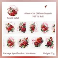 Deko-Klebeband aus PET mit Rosen-Spitzenmuster, 60mm breit, Vintage-Stil für Scrapbooks - Rosenkante