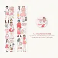 Mattes PET-Dekoband Heart Soda Version mit süßen Anime-Mädchen-Illustrationen - Herzschlag Soda