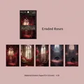 Gothic Eroded Roses Scrapbooking-Aufkleber aus Castle Dark Night Kollektion, 10er-Packung - Erodierte Rosen